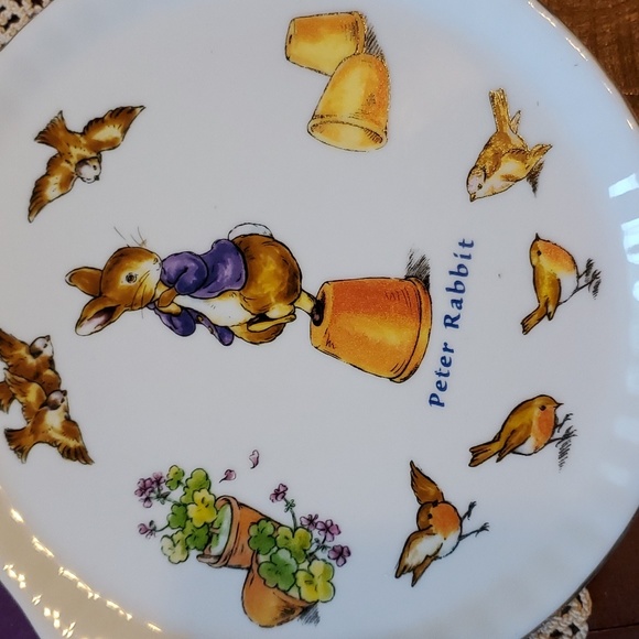 10 piece Beatrix Potter Peter rabbit miniature tea set - Picture 2 of 8